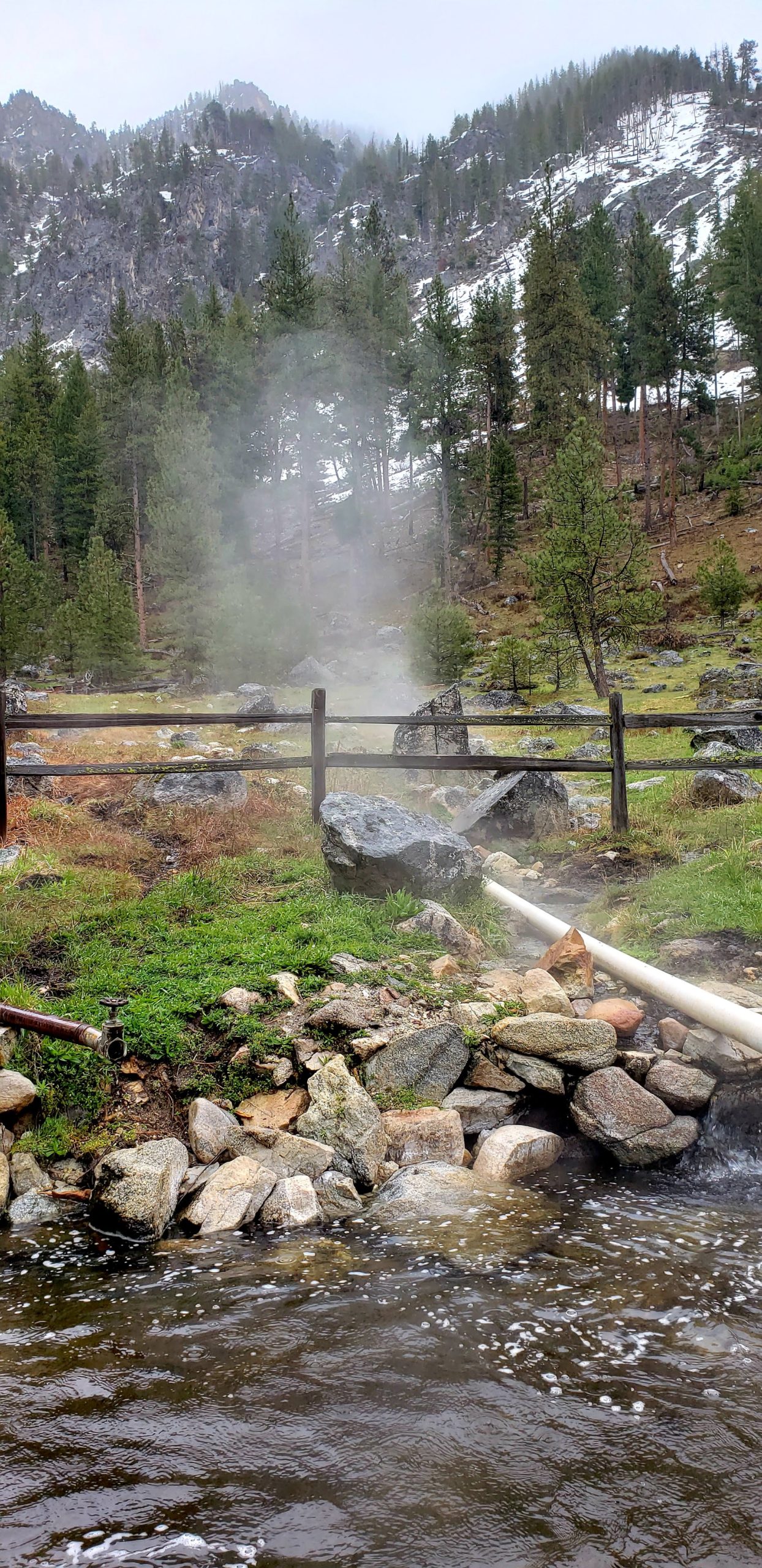 Hot springs near Atlanta, Idaho